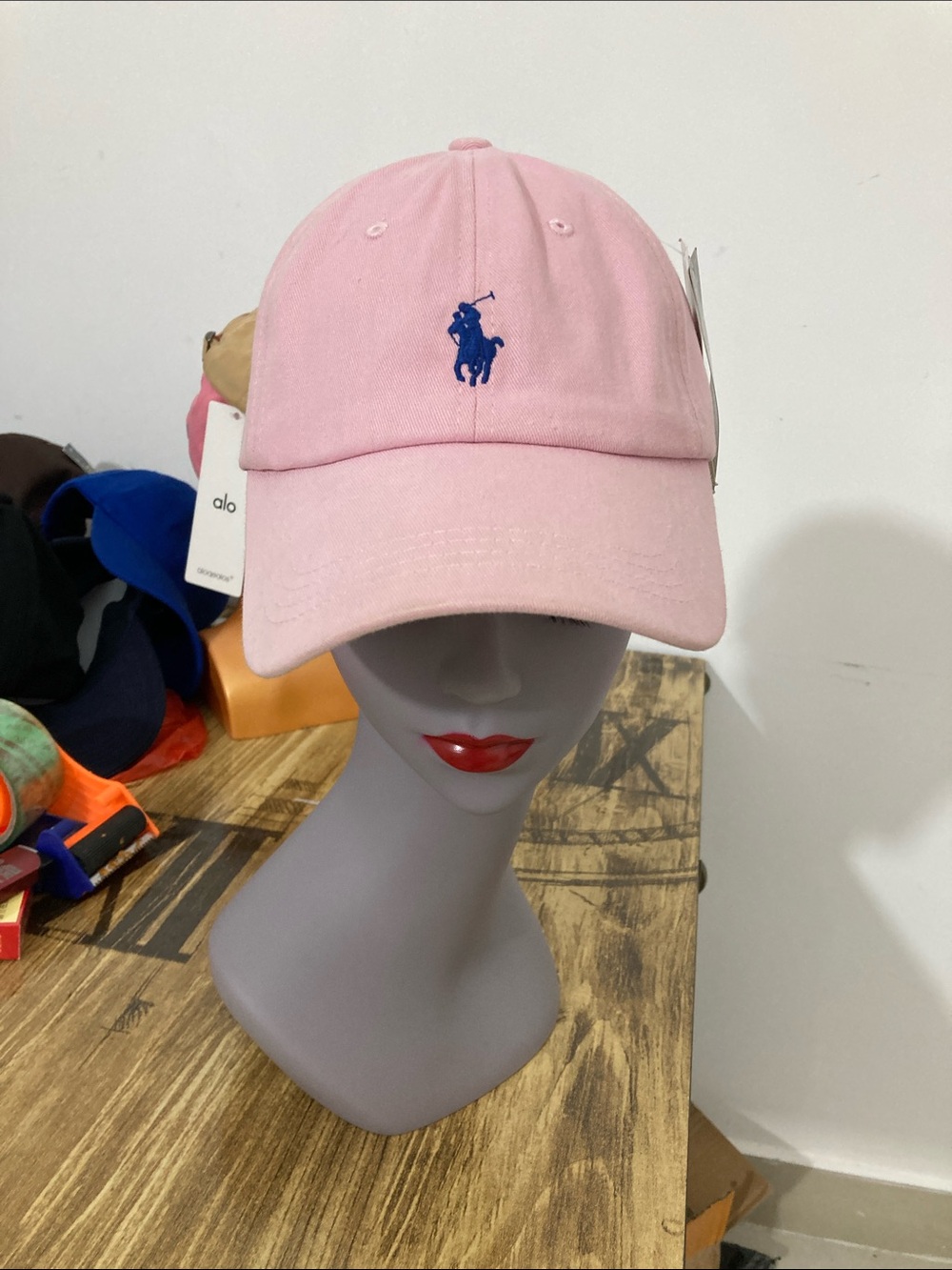 Ralph Lauren Pink Polo Pony Cotton Baseball Cap